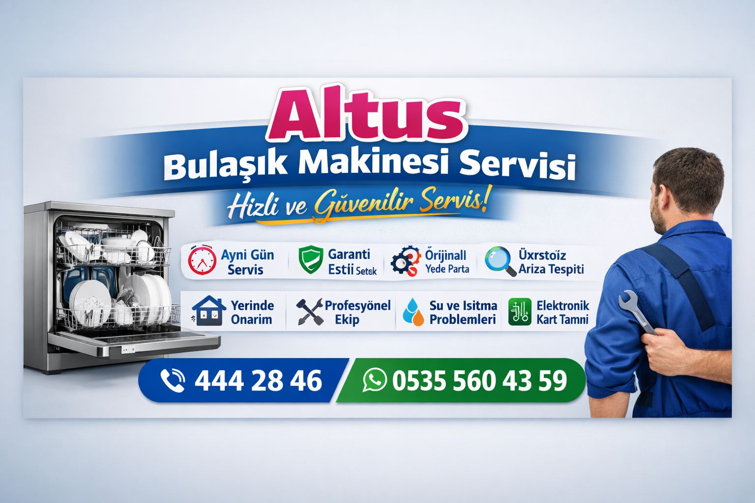 Altus Bulaşık Makinesi Servisi